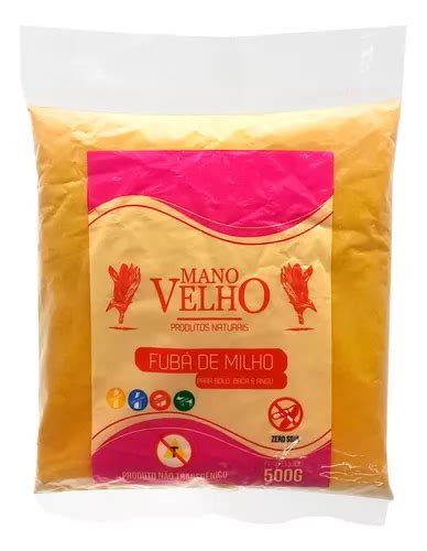 Farinha De Milho Não Transgênico Mano Velho 500g MercadoLivre