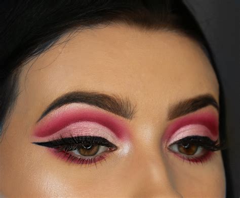 Pink Glitter Cut Crease Eyeshadow Makeupview Co