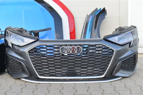 MASKA ZDERZAK BŁOTNIK LAMPA PAS BELKA GRILL FULL LED AUDI A3 8Y 2020