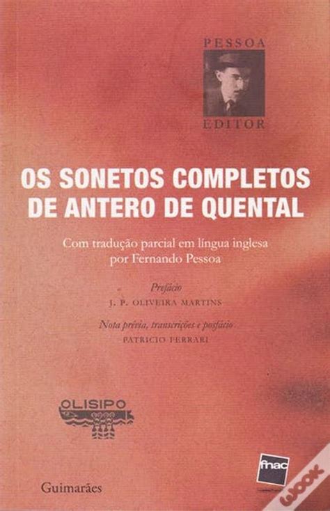 Os Sonetos Completos De Antero De Quental Livro Wook