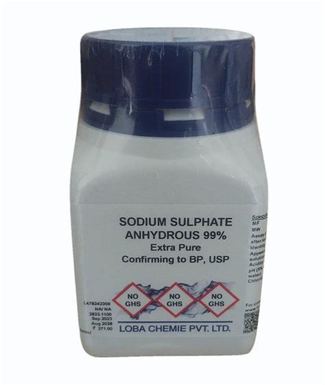 Sodium Sulphate Anhydrous 99 98 500 Gm Bottle At 5 5 Kg In Baddi