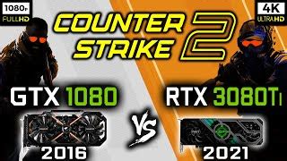 GTX 1080 Vs RTX 3080 Ti In Counter Strike 2 1080p And 4K Benchmark At