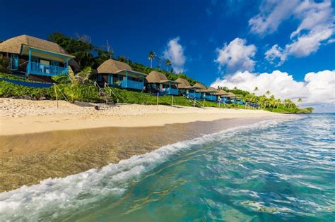 Premium Photo Lalomanu Beach With Open Huts Called Fales South Side