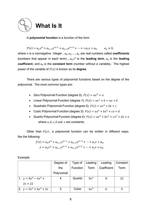 Grade10quarter2module1illustrating Polynomial Functionsversion3pdf