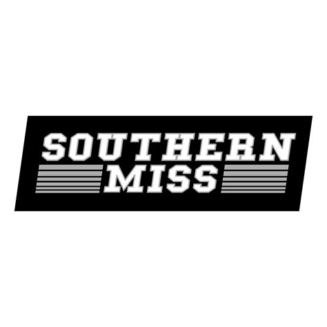 Southern Miss Golden Eagles Logo Black and White (1) – Brands Logos