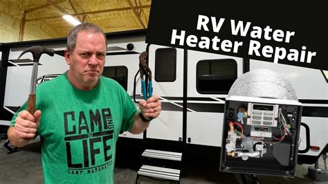 How We Repaired Our Rv Water Heater Rv Water Heater Repair Youtube