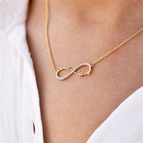 Sterling Silver Gold Infinity Pendant Necklace Sstp Gp Atelier