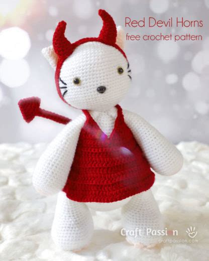 Devil Horns And Tail Patterns • Free Halloween Crochet Pattern