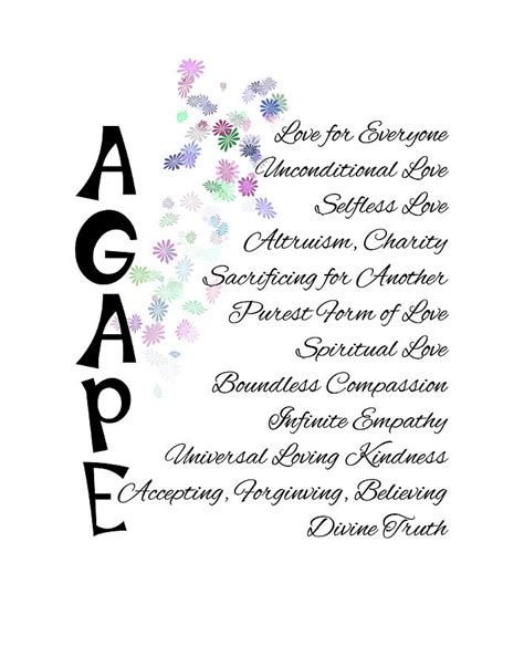 Agape Words Of Love Digital Art By Judi Saunders Fine Art America