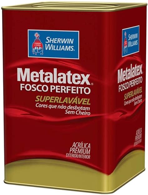 Tinta Acr Lica Premium Fosca Metalatex Fosco Perfeito Branco Litros