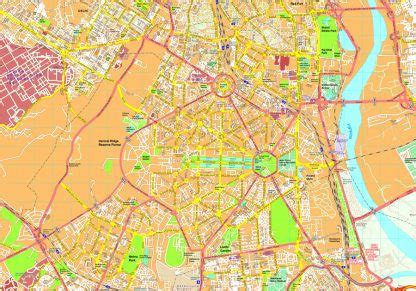 delhi vector map eps illustrator vector maps  asia cities eps