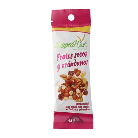 Frutos Secos y Arandanos 45 g - Dispronat Alimentos Naturales