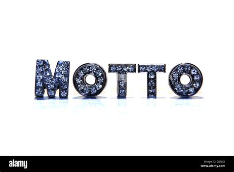 Word MOTTO isolated on white background Stock Photo - Alamy