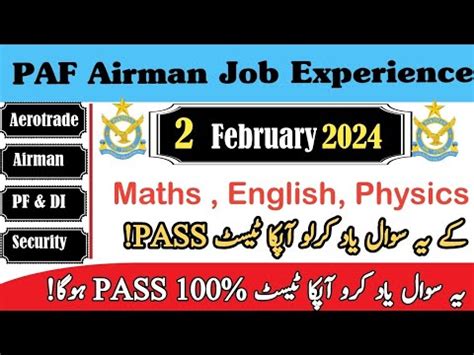 Today S Paf Airman Initial Test Experience 2024 2 2 2024 PAF Aero