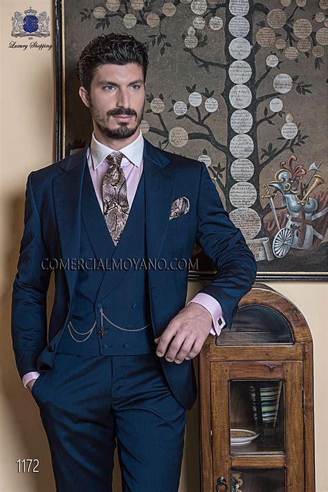 Bespoke Midnight Blue Wedding Suit 1172 Mario Moreno Moyano