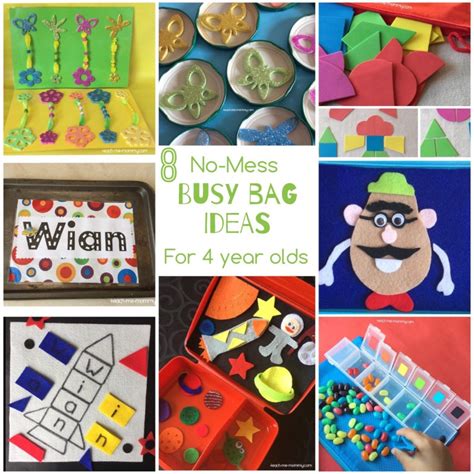 No Mess Busy Bag Ideas For 4 Year Olds Teach Me Mommy