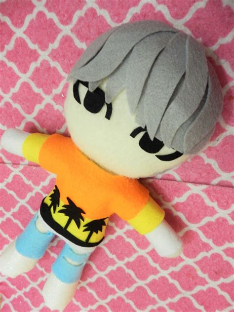 Kpop Bts Suga Inspired Plushie Plush Toy Doll Fire Etsy