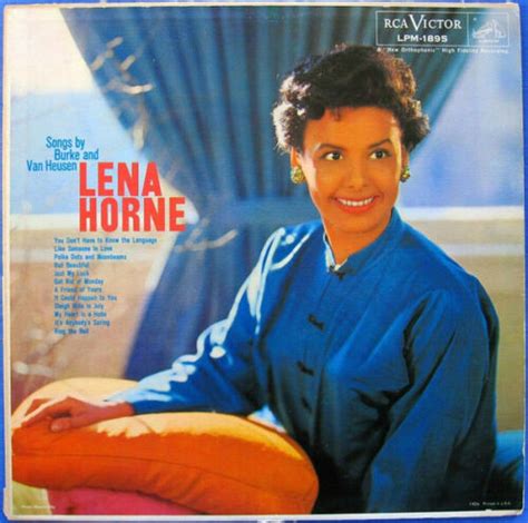 Lena Horne Songs By Burke And Van Heusen 1959 Lp Rca Victor Lpm 1895