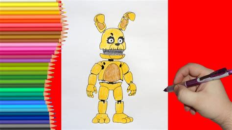 How To Draw Plushtrap Fnaf Как нарисовать Плюштрапа ФНаФ Youtube