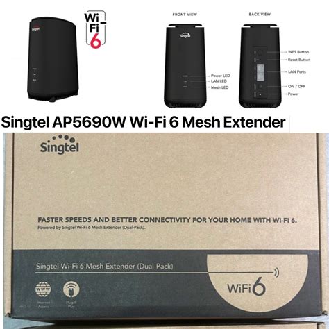 Singtel Wifi Mesh Router Extender Dual Pack Computers Tech