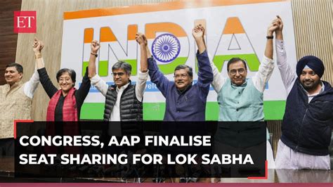 Congress Aap Seat Sharing For Ls Polls Aap To Contest 4 Seats Congress Gets 3 In Delhi Youtube