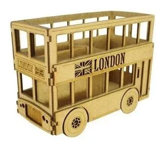 Porta L Pis Nibus Londres X X Laser Madeira Mdf Mercadolivre