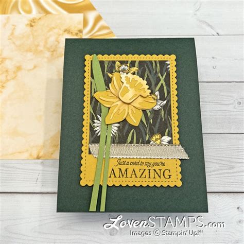 Stampin Up Daffodil Daydream Card Tutorials Pdf Only Etsy