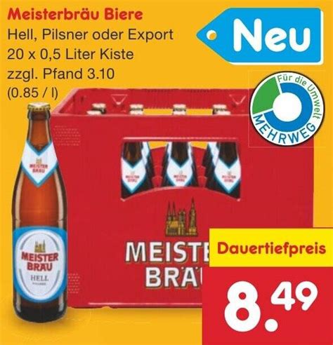 Meisterbr U Biere X Liter Kiste Angebot Bei Netto Marken Discount