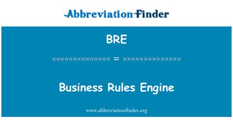 Bre Significa Motor De Reglas De Negocio Business Rules Engine