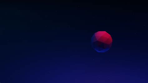 Blender 3D Minimalist Moon Wallpaper, HD Minimalist 4K Wallpapers ...