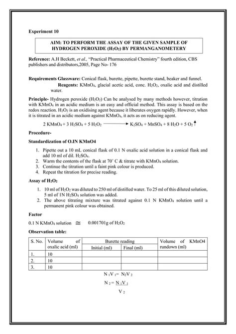 Lab Manual Analysis Pharmaceutical Analysis Bp 1st Semester Pdf