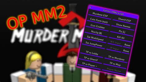 New Op Murder Mystery 2 Script Gui Mm2 Working 2024 Free Youtube