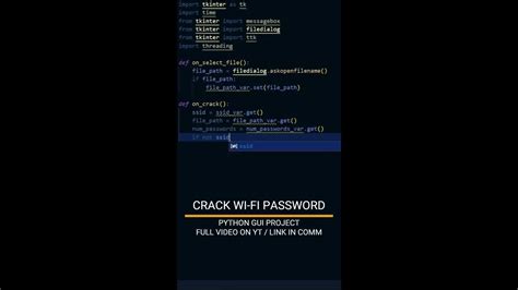 Asmr Programming Crack Wi Fi Password V2 Python Gui Project No Talking 2023 Part 1 Youtube