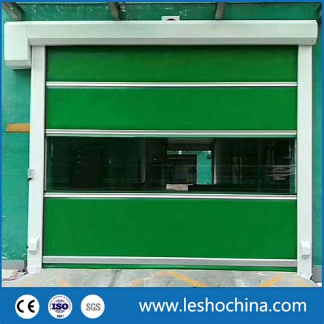 GMP Complying Flexible Rapid PVC Fabric High Speed Shutter Door For