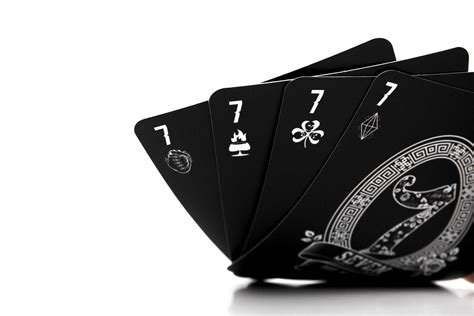 Black Playing Cards Black Edition Deck With Exclusive Design. Limited Edition Only 500 Cards ...