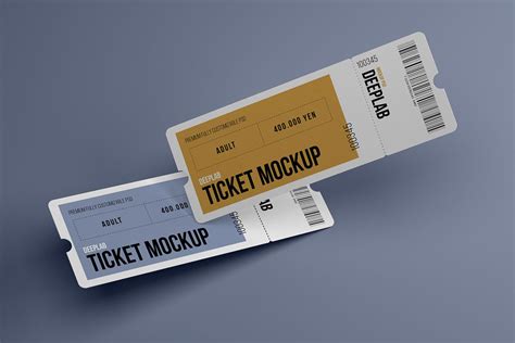 Tickets Mockup Set Free Behance