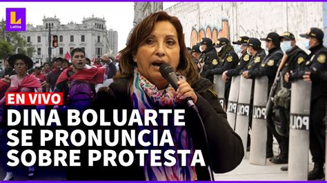 Dina Boluarte Las Protestas Violentas Han Generado Caos Y Crisis En