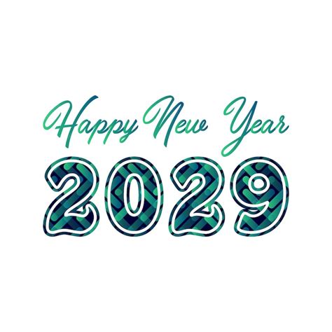 Premium Vector 2029 Typography Logo Design Concept Happy New Year