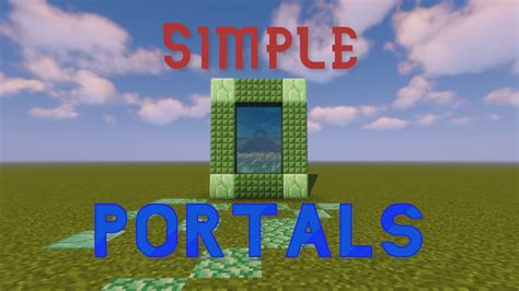 How To Make Super Simple Custom Portals In Minecraft 115 Youtube