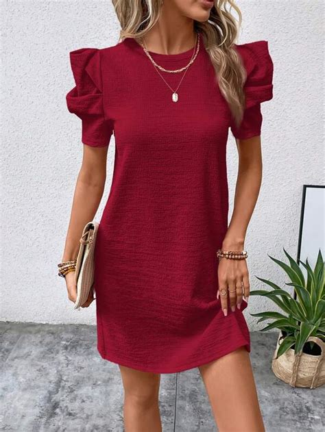 Shop Puff Sleeve Dresses Trendy Fashion Shein Usa