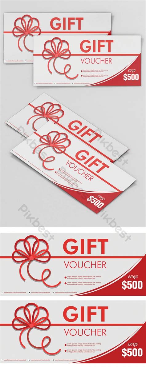 Gambar Desain Template Voucher Hadiah Khusus Tahun Perusahaan Vektor