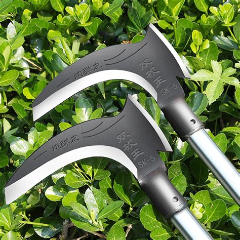 Lightweight Gardening Grass Sickle Knife Manganese Steel Sharp Long