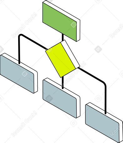 Ilustração animada de Diagrama de bloco em Lottie JSON AE