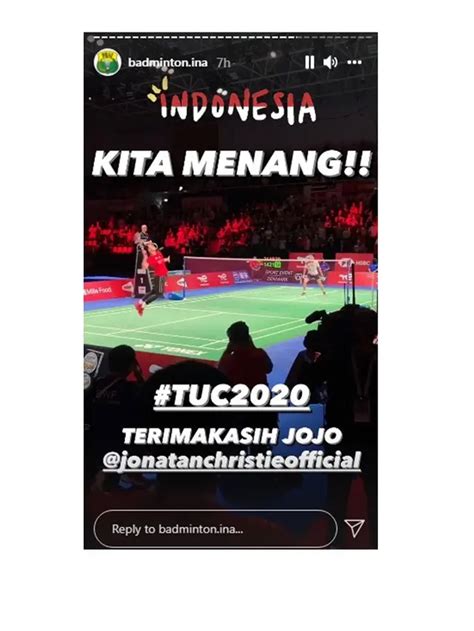 8 Momen Kemenangan Indonesia Di Thomas Cup 2020 Raih Juara Usai