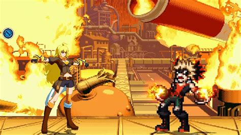 MUGEN Yang Xiao Long Vs Katsuki Bakugo YouTube