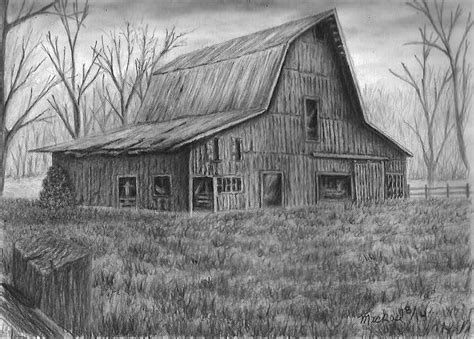 Pin By Charles Gotcher On Architecture Barn Drawing Barn Painting