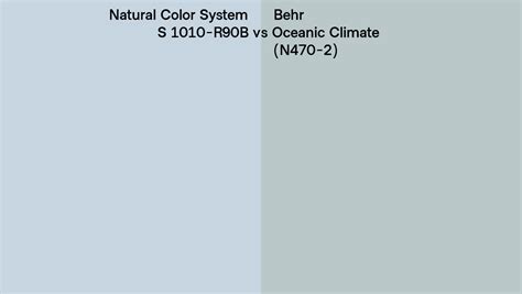 Natural Color System S R B Vs Behr Oceanic Climate N Side