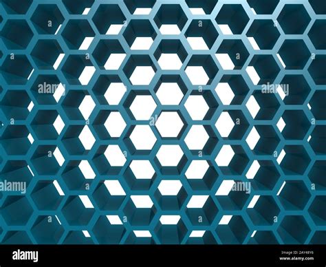 Blue hexagon pattern Stock Photo - Alamy