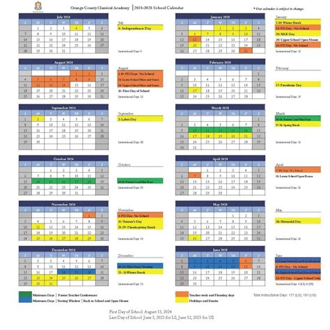 Orange County 2025 2025 School Calendar Rory Walliw