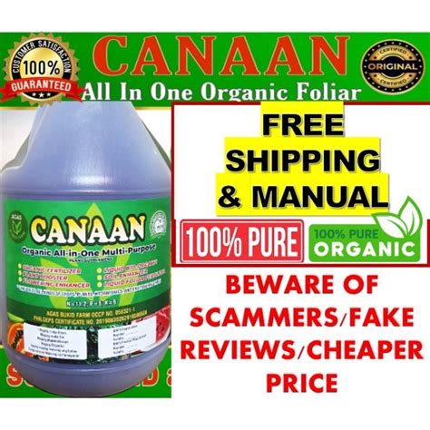 Fertilizer Canaan Nano Organic Multipurpose Foliar Gallon For Hectare